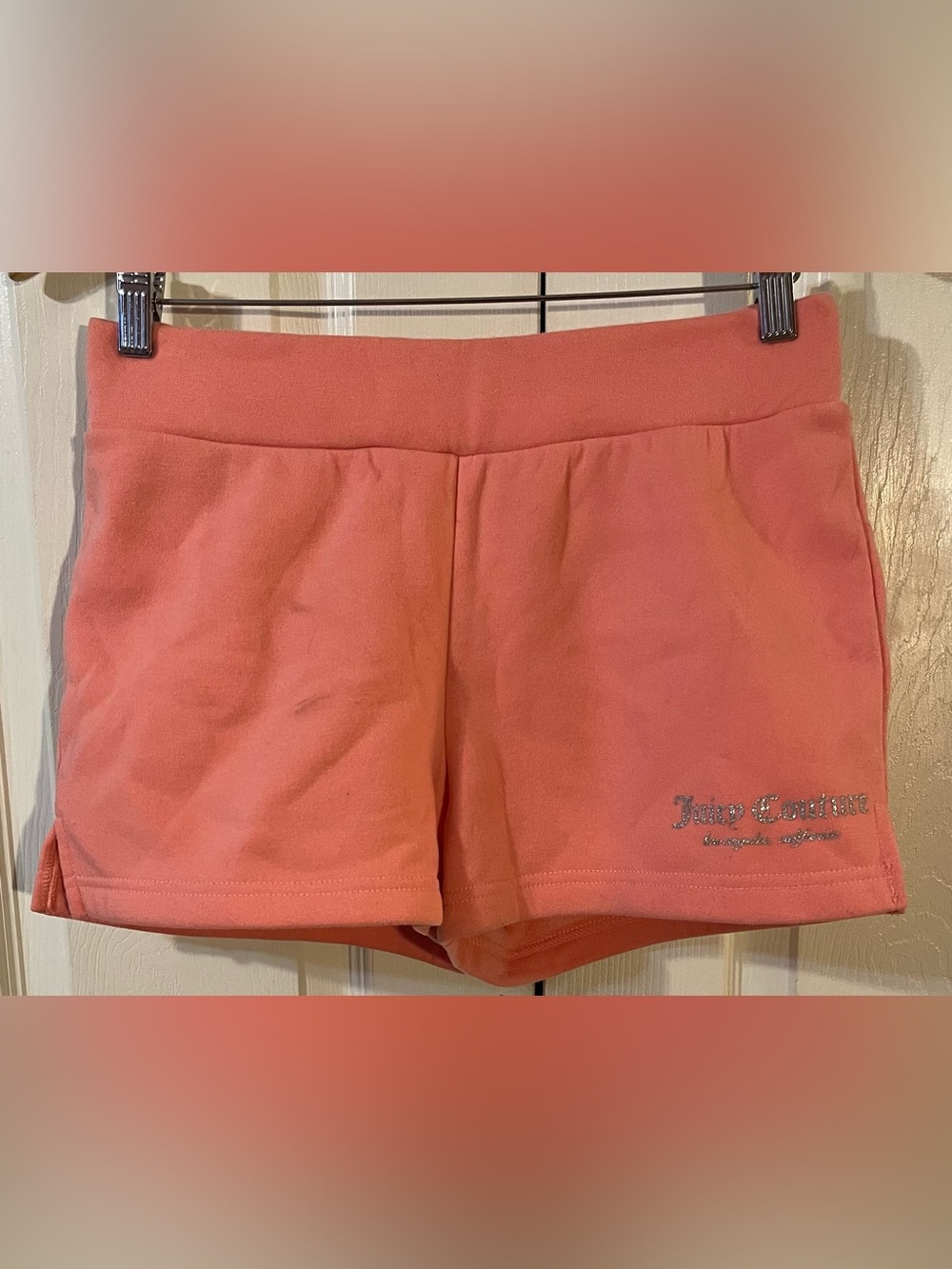 Juicy Couture Los Angeles, CA Coral Fleece Elastic Waist Shorts Size Small